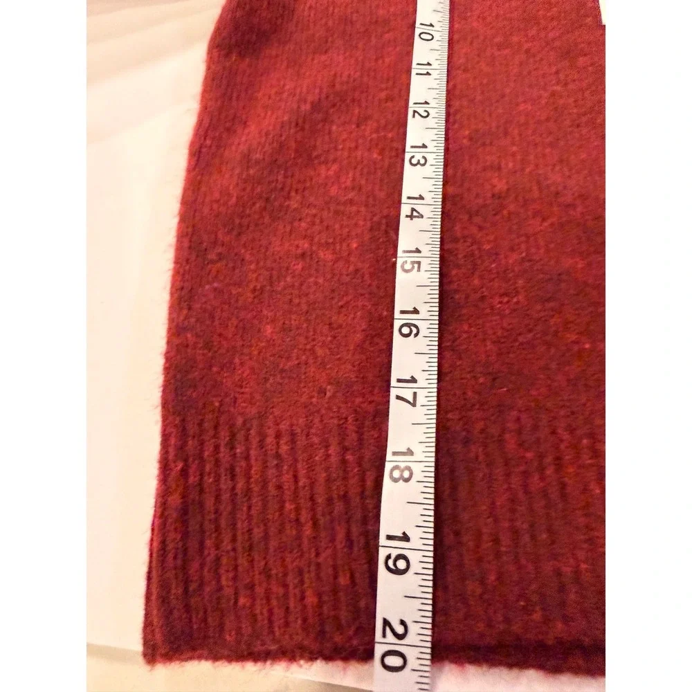 Tuckernuck Winetasting Burgundy Knit Vest Mixed Media Puff Sleeve Top XS NEW